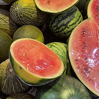 Buy canvas prints of Watermelons by Joyce Hird