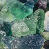 Buy canvas prints of Fluorite Cabbing Rough Gems And Minerals by Turgay Koca