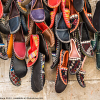 Buy canvas prints of Set of traditional hand made shoes by Turgay Koca