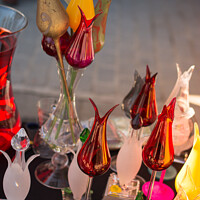 Buy canvas prints of Tulip shaped handcrafts in the bazaar by Turgay Koca