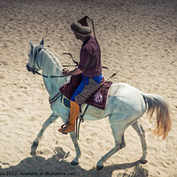 Buy canvas prints of Ottoman horseman riding on his horse by Turgay Koca