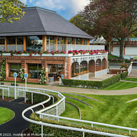 Buy canvas prints of Ripon Racecourse Weighing Room and Winners Enclosure. by Steve Gill