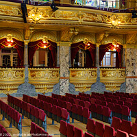 Buy canvas prints of Royal Hall Interior with Stunning Gold Decoration. by Steve Gill