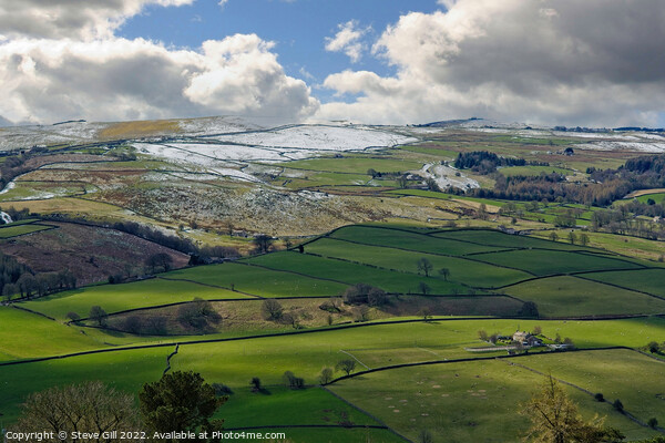 Spectacular View Across a Valley in Nidderdale, North Yorkshire. Picture Board by Steve Gill