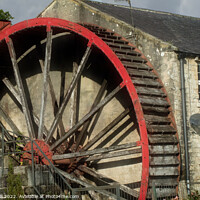 Buy canvas prints of Foster Beck Water Mill  With it's Original Wooden Water Wheel. by Steve Gill
