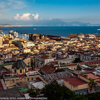 Buy canvas prints of Skyline of Naples by Vassos Kyriacou