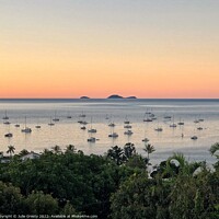 Buy canvas prints of Whitsundays at Sunset Queensland Australia by Julie Gresty