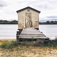 Buy canvas prints of Old Boat House on Maroochydore River Queensland by Julie Gresty