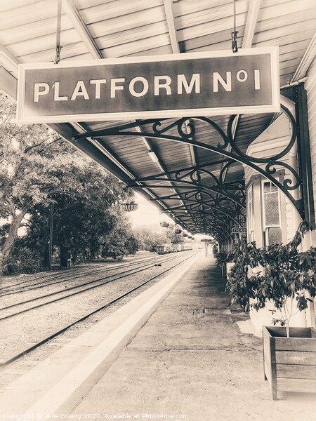 Gympie Heritage Railway Station, Platform One Queensland Australia Picture Board by Julie Gresty