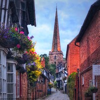 Buy canvas prints of St Michael’s Church Ledbury at Golden Hour by Julie Gresty