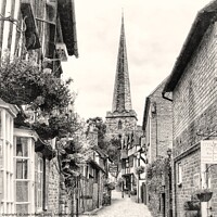 Buy canvas prints of Church Lane Ledbury Herefordshire by Julie Gresty