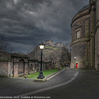Buy canvas prints of Majestic Edinburgh Castle at Dusk by RJW Images