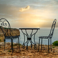 Buy canvas prints of Carvoeiro. Sunset at the Clifftop by RJW Images