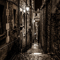 Buy canvas prints of The Haunting Beauty of Mary Kings Close by RJW Images