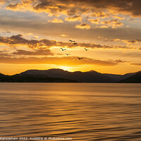Buy canvas prints of Golden Hour Glows Over Argyll by RJW Images