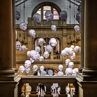 Buy canvas prints of Kelvingrove Floating Heads by RJW Images
