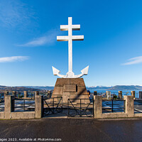 Buy canvas prints of Lyle Hill's Free French Memorial Cross by RJW Images