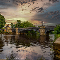 Buy canvas prints of Sun Set on Ouse Bridge by RJW Images