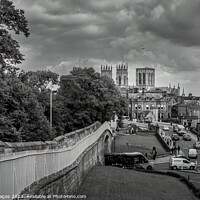 Buy canvas prints of York Minster from the City Walls by RJW Images