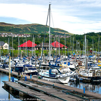 Buy canvas prints of Inverkip Marina by RJW Images