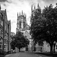 Buy canvas prints of York Minster black and white by RJW Images