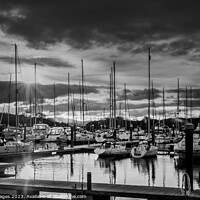 Buy canvas prints of Serenity Anchored: A Dockside Portrait by RJW Images