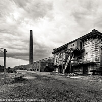 Buy canvas prints of Industrial Decadence in Monochrome by RJW Images