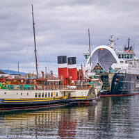 Buy canvas prints of P.S. Waverley and M.V. Caledonian Isles by RJW Images