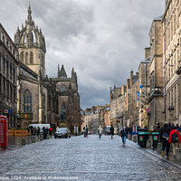 Buy canvas prints of Edinburgh Royal Mile by RJW Images