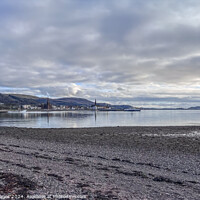 Buy canvas prints of Largs Beach seascape by RJW Images
