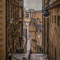 Buy canvas prints of Edinburgh Warriston Close by RJW Images