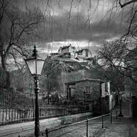 Buy canvas prints of Edinburgh Castle from St Cuthberts by RJW Images