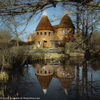 Buy canvas prints of Chiddingstone Triangular Oast  by Kate Lake
