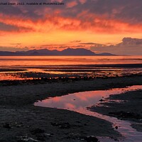 Buy canvas prints of low tide sunset by Michael Dixon