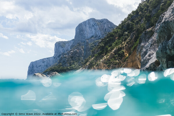 Sardinia coastline from sea Picture Board by Simo Wave