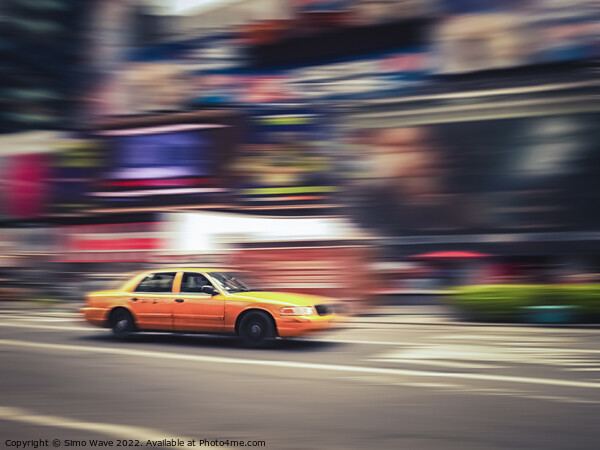 Taxi cab motion in NYC Picture Board by Simo Wave