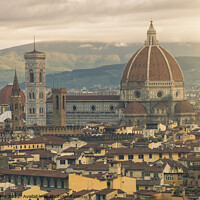Buy canvas prints of Florence Aerial View by Simo Wave