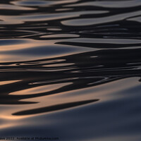 Buy canvas prints of Water surface at sunset by Simo Wave