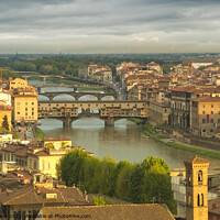 Buy canvas prints of Aerial view of Florence by Simo Wave