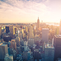 Buy canvas prints of New York City skyline by Simo Wave