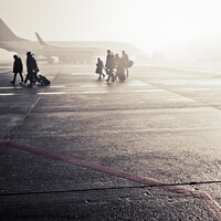 Buy canvas prints of People at airport by Simo Wave