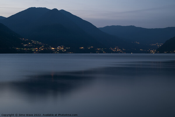 Lake Como in Italy at twilight Picture Board by Simo Wave