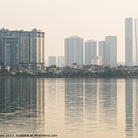 Buy canvas prints of Hanoi skyline by Simo Wave