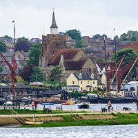 Buy canvas prints of Charming Maldon: A View from Heybridge Basin by Anton Cooke
