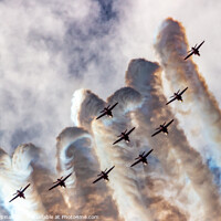 Buy canvas prints of Red Arrows - Smoke On! by David Aspinall