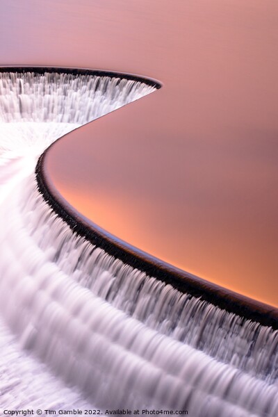 Spillway Sunset Picture Board by Tim Gamble