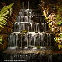 Buy canvas prints of Magical Waterfall Peak District  by Tim Gamble
