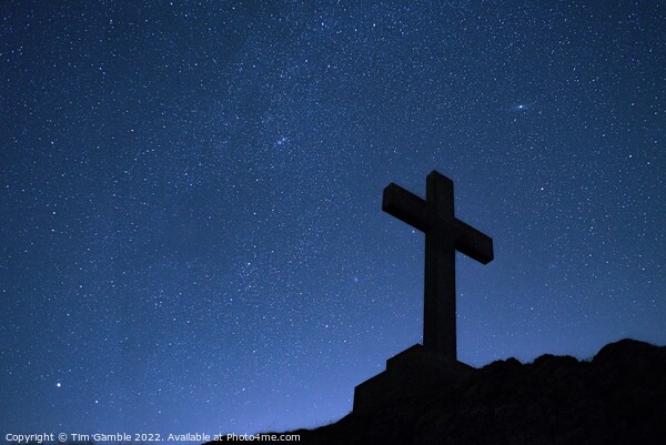 Night Sky Cross Picture Board by Tim Gamble