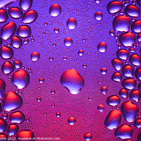 Buy canvas prints of Colourful Water droplets by Tim Gamble