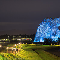 Buy canvas prints of Helix, Kelpies Sculpture, Clydesdale Horses in Fal by Tracy McMenemy